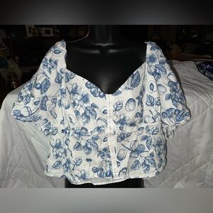 Rachel Zoe Sustainable Linen Blend Corset Top